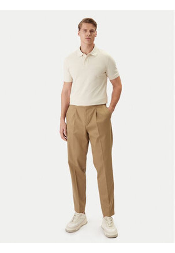 BOSS Polo Pallas 50553564 Biały Regular Fit. Typ kołnierza: polo. Kolor: biały. Materiał: bawełna