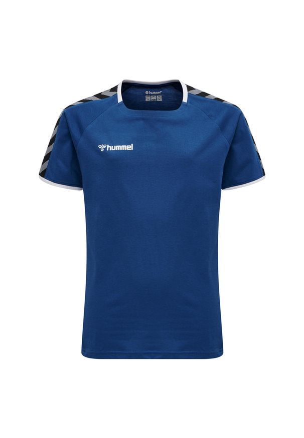Koszulka do piłki nożnej dla dzieci Hummel trainig hml authentic. Kolor: niebieski. Materiał: jersey, bawełna. Sport: piłka nożna