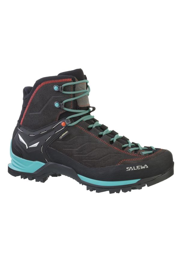 Buty Trekkingowe Damskie Salewa Mtn Trainer Mid Gtx. Kolor: wielokolorowy, zielony. Materiał: guma, materiał, syntetyk