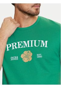 Jack & Jones - Jack&Jones T-Shirt Jprblaalfie 12259673 Zielony Regular Fit. Kolor: zielony. Materiał: bawełna