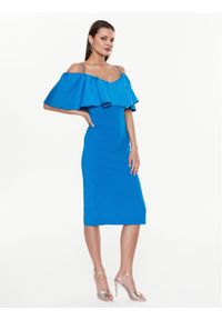 Pinko Sukienka koktajlowa La Carlota 100034 A0GI Niebieski Regular Fit. Kolor: niebieski. Materiał: syntetyk. Styl: wizytowy #1