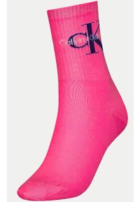 ZEAGLE - Skarpetki RIB Calvin Klein dla Kobiet - Magenta 37-41. Kolor: fioletowy, szary, różowy, wielokolorowy. Materiał: elastan, poliamid, bawełna