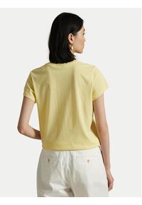 Polo Ralph Lauren T-Shirt 211898698033 Żółty Straight Fit. Typ kołnierza: polo. Kolor: żółty. Materiał: bawełna #5