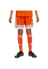 Adidas - Spodenki dla dzieci adidas Squadra 25. Kolor: biały, wielokolorowy, pomarańczowy. Styl: młodzieżowy
