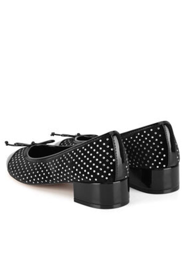 Nine West Baleriny WFA2993-1 Czarny. Kolor: czarny. Materiał: materiał