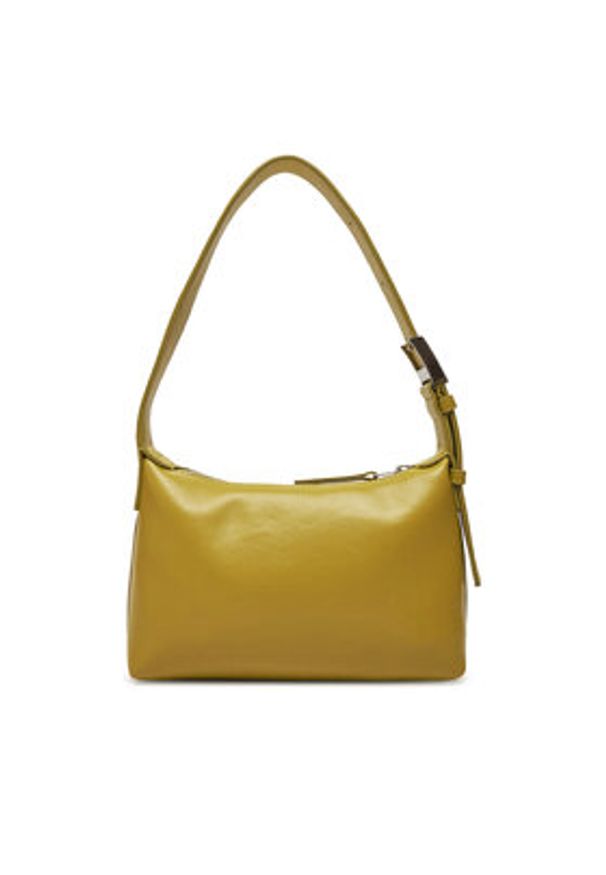 Calvin Klein Torebka Hardware Handle Mini Bag K60K613027 Żółty. Kolor: żółty. Materiał: skórzane