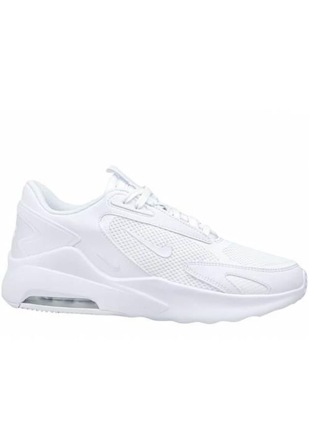 Buty do chodzenia męskie Nike Air Max Bolt. Zapięcie: sznurówki. Kolor: biały. Materiał: materiał. Szerokość cholewki: normalna. Model: Nike Air Max. Sport: turystyka piesza