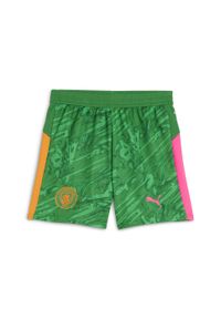 Puma - Młodzieżowe szorty bramkarskie Manchester City 25/26 PUMA. Kolor: zielony, żółty, wielokolorowy, pomarańczowy. Materiał: tkanina