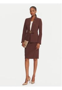 Rinascimento Marynarka CFC0126208003 Brązowy Slim Fit. Kolor: brązowy. Materiał: syntetyk #3