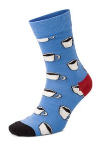 Happy-Socks - Happy Socks Skarpety Mężczyźni Bawełna niebieski wzorzysty, 36-40. Kolor: niebieski. Materiał: bawełna. Wzór: kolorowy #1