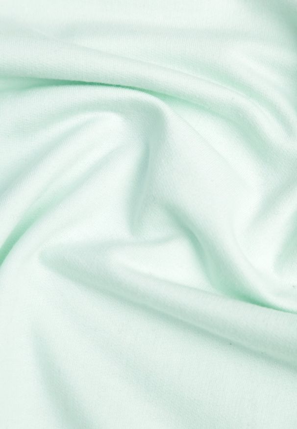 Born2be - Miętowa Bluza z Dodatkiem Bawełny Wykończona Ściągaczami Evilaya. Kolor: miętowy. Materiał: bawełna. Długość rękawa: długi rękaw. Długość: długie