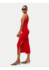 Vero Moda Sukienka codzienna Chloe 10325601 Czerwony Slim Fit. Okazja: na co dzień. Kolor: czerwony. Materiał: bawełna. Typ sukienki: proste. Styl: casual #3