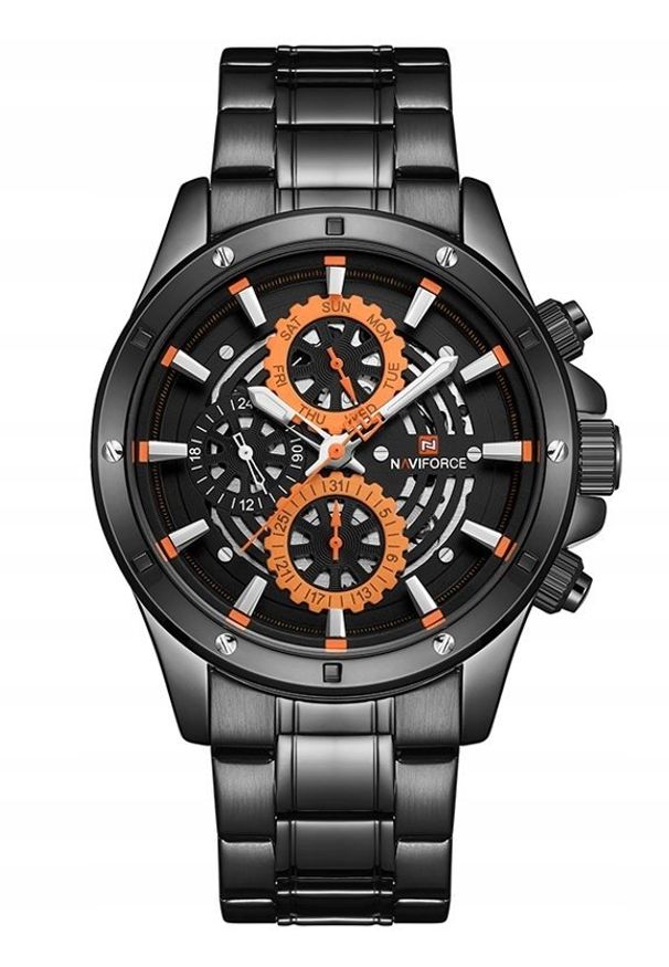 Zegarek Naviforce ZEGAREK MĘSKI NAVIFORCE - NF9149 black / orange + BOX