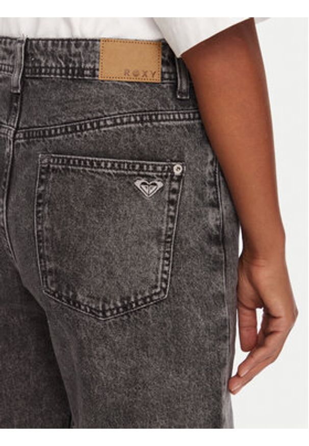 Roxy Jeansy Milla ERJDP03312 Szary Wide Leg. Kolor: szary