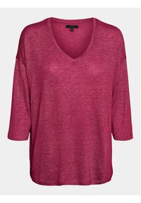 Vero Moda Curve Bluzka Brianna 10297287 Czerwony Regular Fit. Kolor: czerwony. Materiał: syntetyk #4