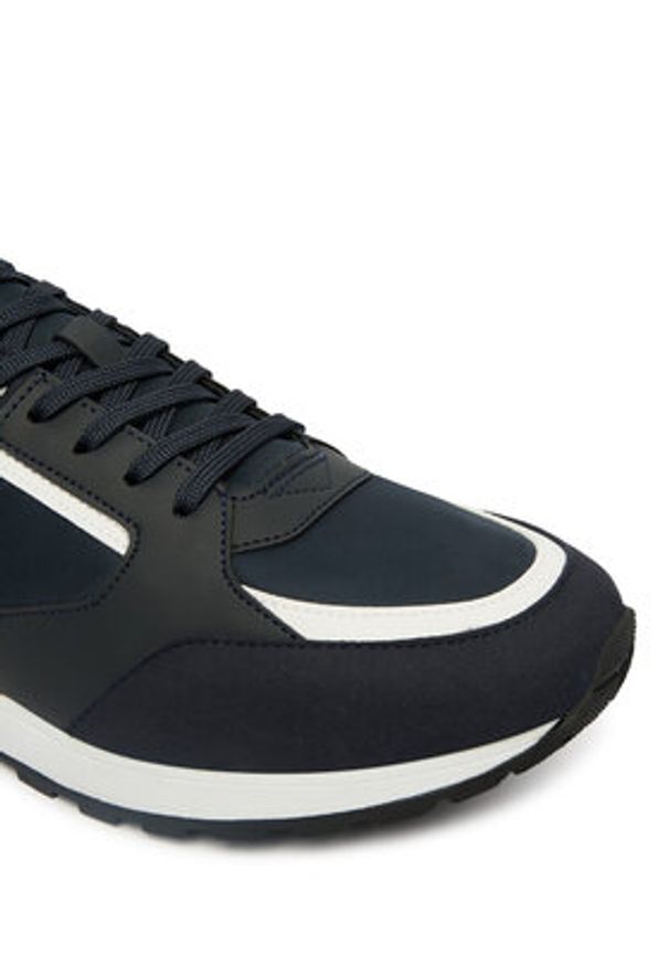 Hugo - HUGO Sneakersy Icelin 50536568 Granatowy. Kolor: niebieski. Materiał: skóra