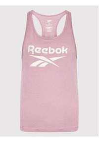 Reebok Top Identity HN6866 Fioletowy Relaxed Fit. Kolor: fioletowy. Materiał: bawełna