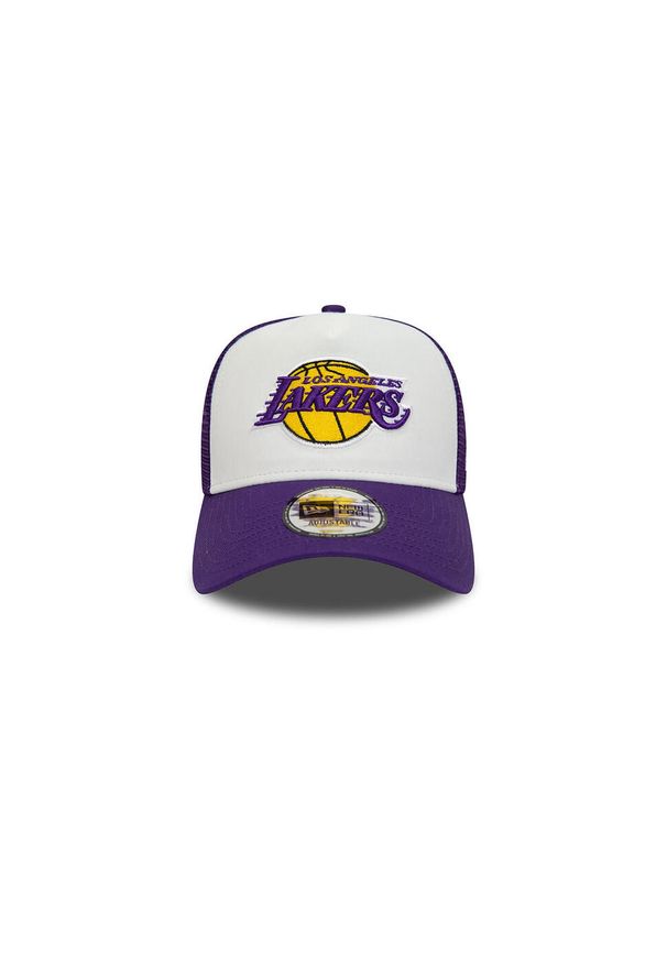 Czapka z daszkiem New Era NBA Los Angeles Lakers Trucker A-Frame Team - 60348857. Kolor: biały, czarny, wielokolorowy