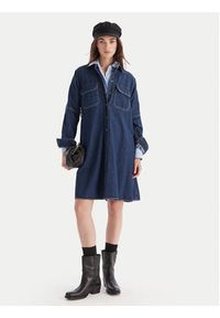 Weekend Max Mara Sukienka jeansowa Balenio 2525226081 Granatowy Regular Fit. Kolor: niebieski. Materiał: bawełna