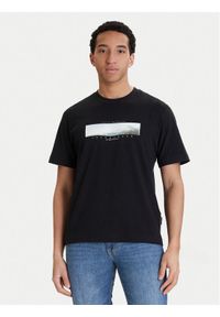 Jack & Jones T-Shirt Fusion 12289870 Czarny Relaxed Fit. Kolor: czarny. Materiał: bawełna #1