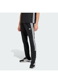 Adidas - Spodnie Dzianinowe Workout Essentials All-Set 3 Paski. Kolor: czarny, wielokolorowy, biały. Materiał: dzianina. Technologia: ClimaCool (Adidas). Wzór: paski. Sport: fitness #1