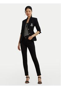 Lauren Ralph Lauren - LAUREN RALPH LAUREN Bluzka 200971086002 Czarny Slim Fit. Kolor: czarny. Materiał: bawełna #4