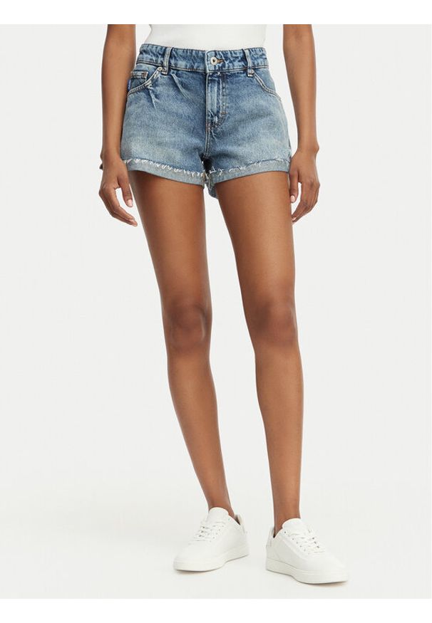 Hugo - HUGO Szorty jeansowe Galimon 50559052 Niebieski Regular Fit. Kolor: niebieski. Materiał: bawełna