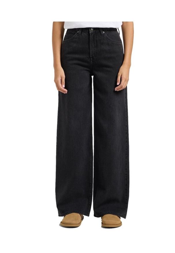 Lee Jeansy 112363522 Czarny Relaxed Fit. Kolor: czarny