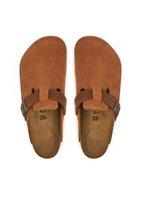 Birkenstock Klapki 1029185 Brązowy. Kolor: brązowy. Materiał: skóra, zamsz