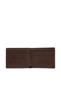 TOMMY HILFIGER - Tommy Hilfiger Duży Portfel Męski Th Monogram Mini Cc Wallet AM0AM13251 Brązowy. Kolor: brązowy. Materiał: skóra