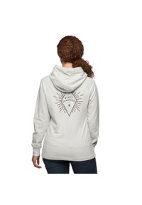 Bluza turystyczna z kapturem damska Black Diamond Rays Pullover Hoody. Typ kołnierza: kaptur. Kolor: szary