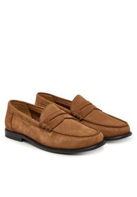 BOSS Mokasyny Tevan 50563161 Brązowy. Kolor: brązowy. Materiał: zamsz, skóra #2
