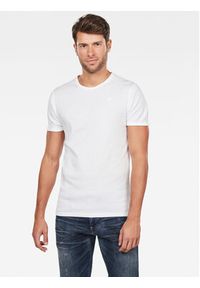 G-Star RAW - G-Star Raw Komplet 2 t-shirtów D07205-124-110 Biały Slim Fit. Kolor: biały. Materiał: bawełna #3