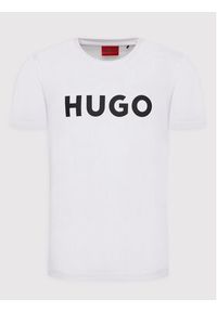 Hugo T-Shirt Dulivio 50467556 Biały Regular Fit. Kolor: biały. Materiał: bawełna