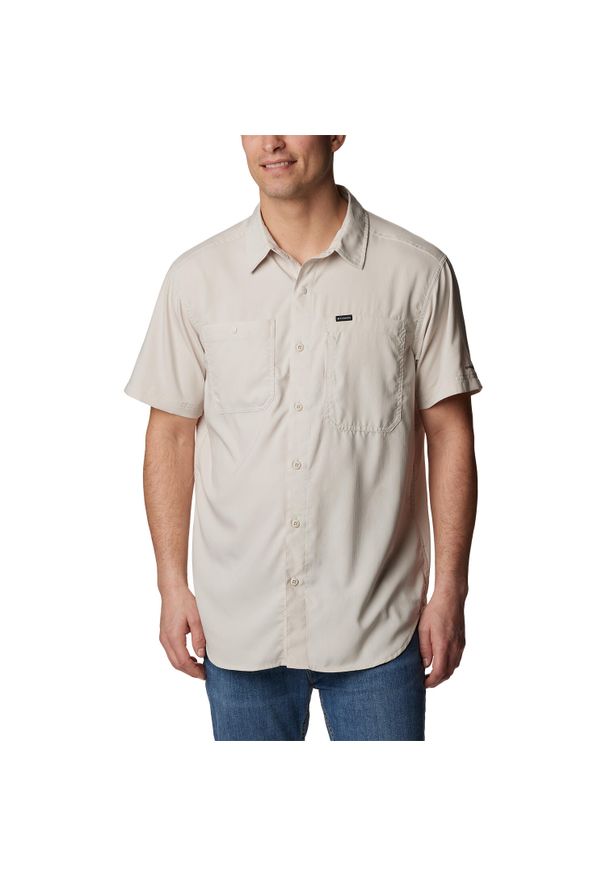 columbia - Koszula z krótkim rękawem męska Columbia Silver Ridge Utility Short Sleeve. Kolor: beżowy. Długość rękawa: krótki rękaw. Długość: krótkie. Sport: turystyka piesza