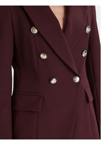 Maryley Marynarka 25IB139/43BU Bordowy Regular Fit. Kolor: czerwony. Materiał: syntetyk #3