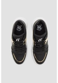 Just Cavalli - JUST CAVALLI Czarne sneakersy ze złotym logo Fondo Casper, Rozmiar 39. Kolor: czarny #3