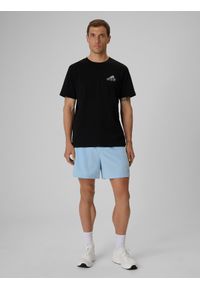 4f - 4F T-shirt regular z nadrukiem męski - czarny XXL. Okazja: na co dzień. Kolor: czarny. Materiał: bawełna, dzianina. Wzór: nadruk. Styl: casual, sportowy, klasyczny #2