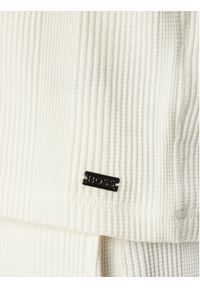 BOSS T-Shirt Structure T-Shirt 50540567 Kremowy Regular Fit. Kolor: kremowy. Materiał: bawełna #3