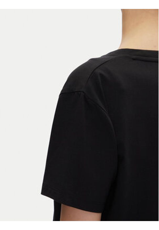 Hugo - HUGO T-Shirt Nika_T-Shirt 50540046 Czarny Regular Fit. Kolor: czarny. Materiał: bawełna