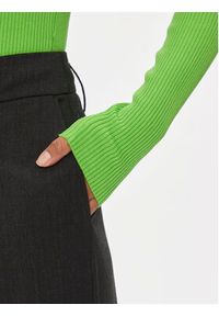 only - ONLY Bluzka Meddi 15311084 Zielony Slim Fit. Kolor: zielony. Materiał: syntetyk