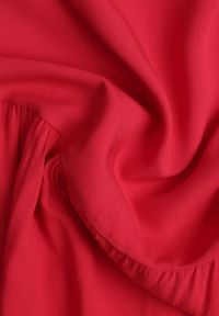 Born2be - Czerwona Wiskozowa Spódnica Maxi Rozkloszowana z Paskami Saosa. Okazja: na co dzień. Kolor: czerwony. Materiał: wiskoza. Wzór: paski. Styl: casual, klasyczny #7