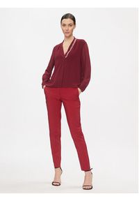 Rinascimento Bluzka CFC0116133003 Bordowy Regular Fit. Kolor: czerwony. Materiał: syntetyk #6