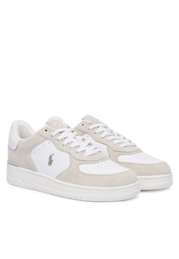 Polo Ralph Lauren Sneakersy 809P07174001 Beżowy. Kolor: beżowy. Materiał: zamsz, skóra