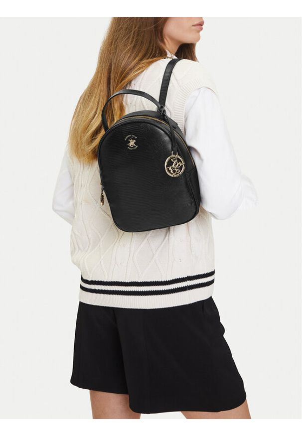 Beverly Hills Polo Club Plecak BHPC-W-06-A23 Czarny. Kolor: czarny. Materiał: poliester