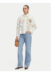 Weekend Max Mara Koszula Fonte 2615111022 Kremowy Relaxed Fit. Kolor: kremowy. Materiał: bawełna #4