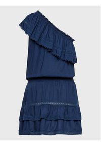 Melissa Odabash Sukienka letnia Debbie Granatowy Regular Fit. Kolor: niebieski. Materiał: wiskoza. Sezon: lato #6