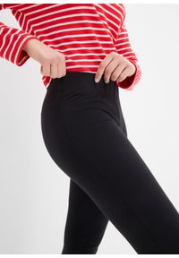 bonprix - Legginsy z poszerzanymi nogawkami (2 pary). Kolor: czarny. Materiał: bawełna #2