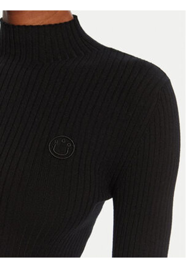 Hugo - HUGO Sweter Sarmie_B 50522578 Czarny Slim Fit. Kolor: czarny. Materiał: syntetyk