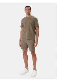BOSS T-Shirt Waffle 50535891 Brązowy Regular Fit. Kolor: brązowy. Materiał: bawełna #2